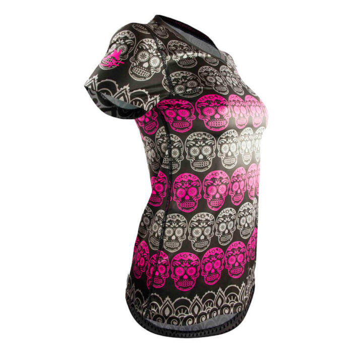 CALAVERITAS ROSAS-PLAYERA-MUJER-COSTADO-3F CALAVERITAS ROSAS-PLAYERA-MUJER-COSTADO-3F