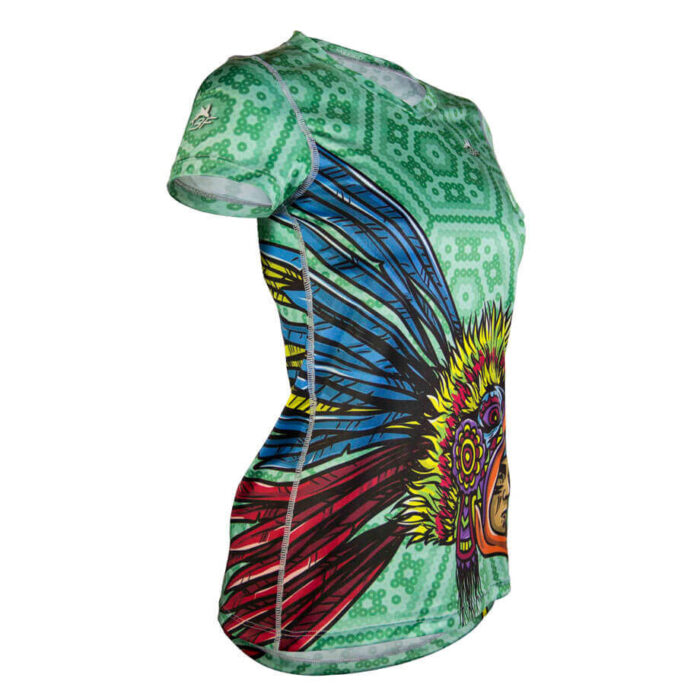 MAÍZ HUICHOL_PLAYERA_MUJER_LATERAL_TRIFERRARI MAÍZ HUICHOL_PLAYERA_MUJER_LATERAL_TRIFERRARI