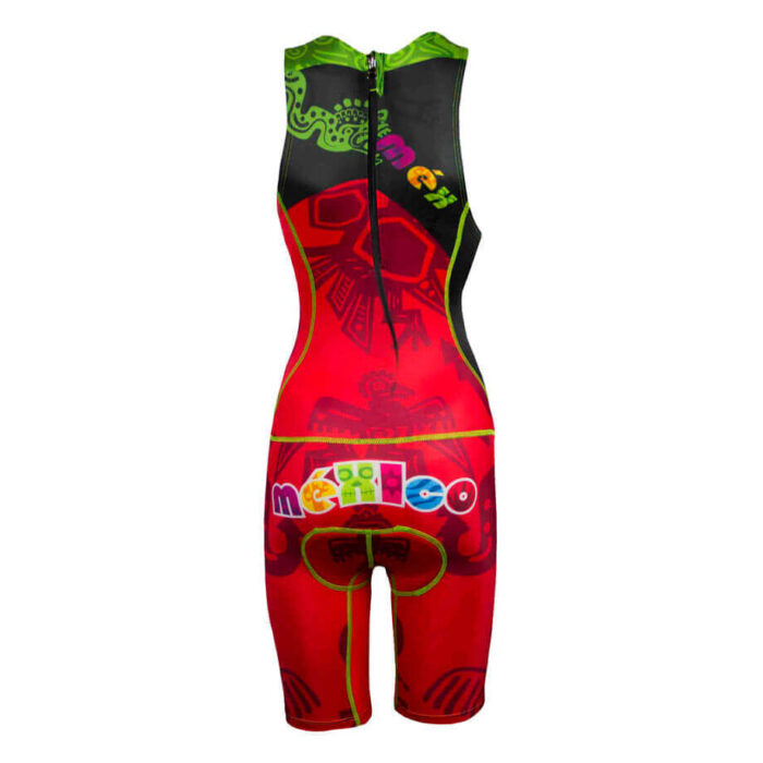 Traje de Triatlon Mexico Posterior Mujer 3f Traje de Triatlon Mexico Posterior Mujer 3f