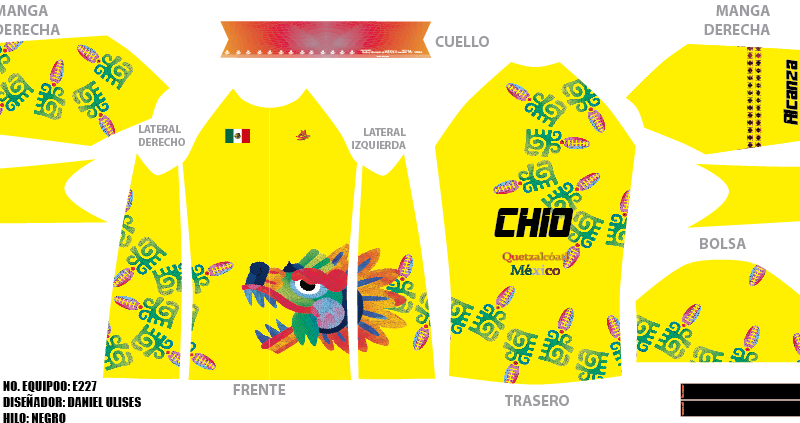 Jersey Hombre Manga Larga Licra - Diseño E227