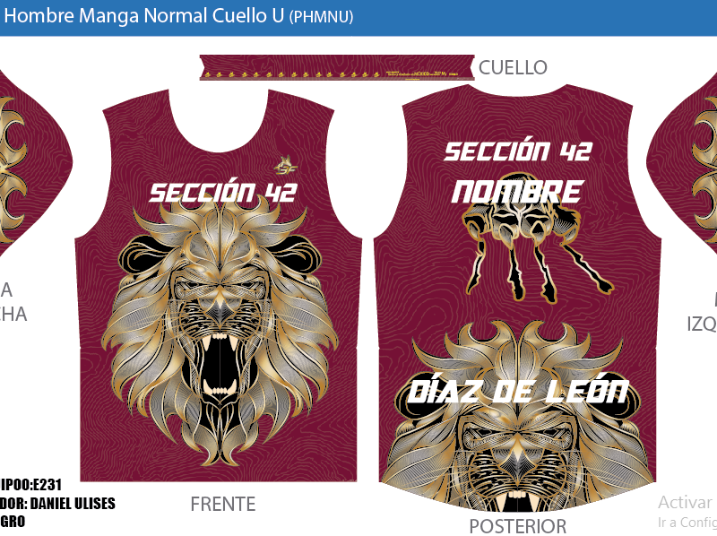 Playera Mujer Manga Normal Cuello U - Diseño E231