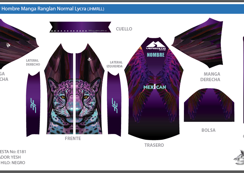 Jersey Hombre Manga Rangla Corta - Diseño E181