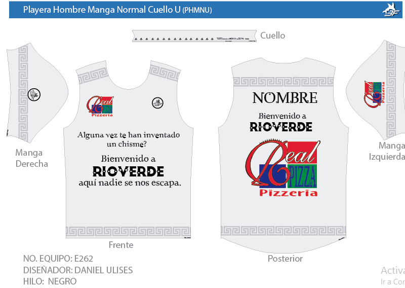 Playera Mujer Manga Normal Cuello U - Diseño E262