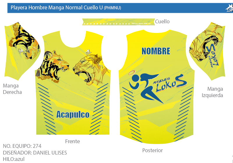 Playera Mujer Manga Normal Cuello U - Diseño E274 Ángeles Lokos