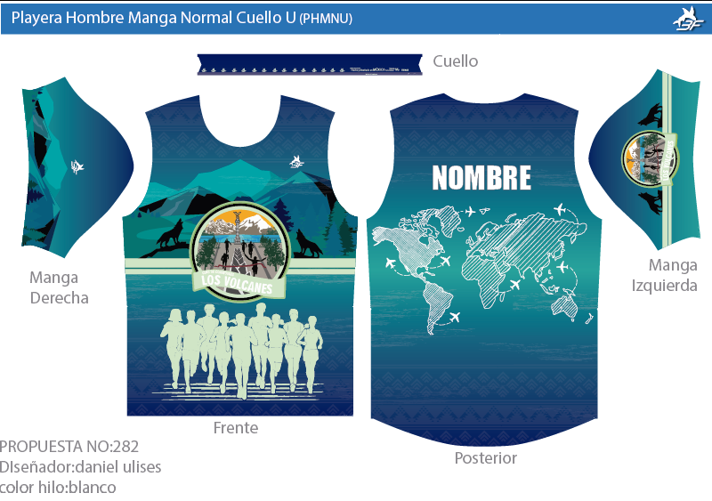 Playera Mujer Manga Normal Cuello U - Diseño E282 (Opción 1)