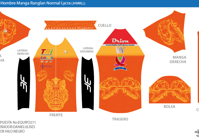 Jersey Hombre Manga Corta Licra - Diseño E271