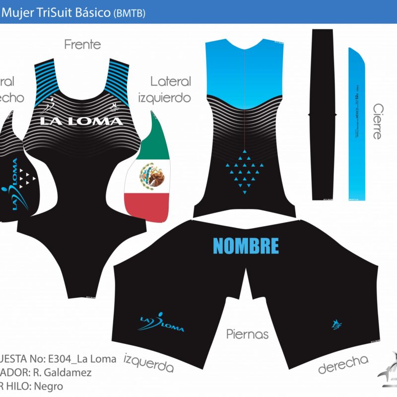 Traje de Triatlón Mujeres - Diseño E304