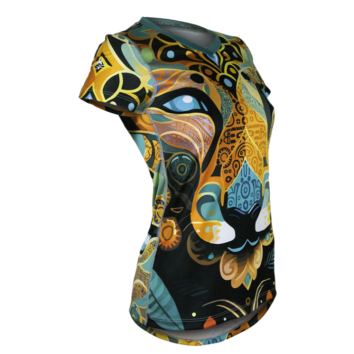 Playera Mujer Jaguar TriFerrari Playera Deportiva Jaguar. 100% mexicana. Playera para maratones.