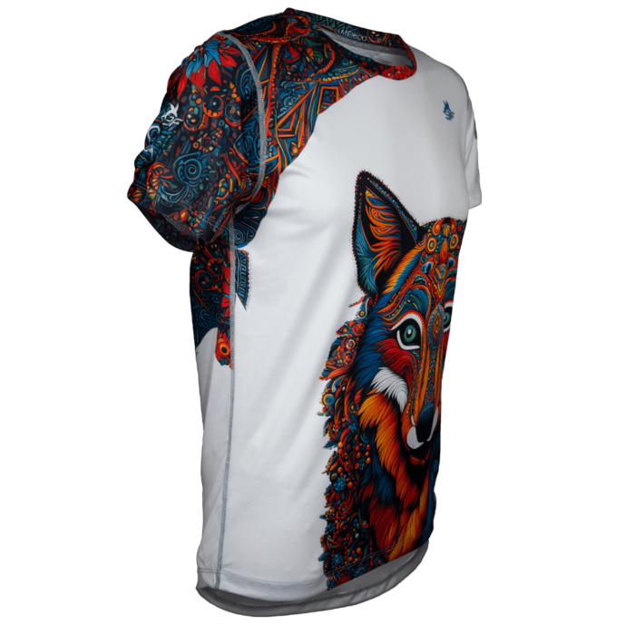 Espíritu del Lobo playera Playera deportiva hombre. Diseño Mexicano el Espíritu del Lobo