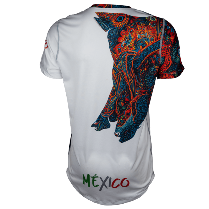 Espíritu del Lobo playera Playera deportiva hombre. Diseño Mexicano el Espíritu del Lobo