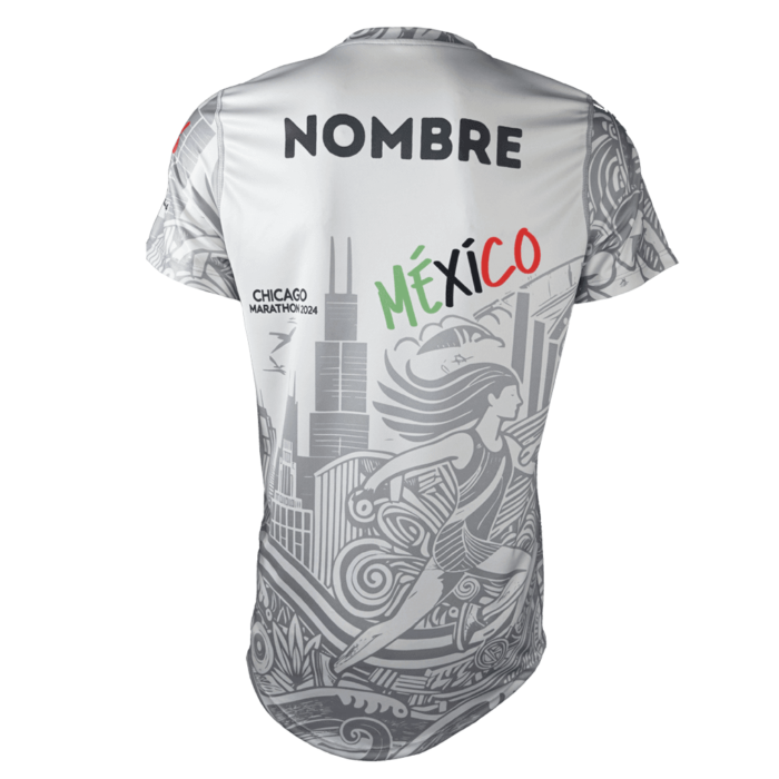 Playera Maraton Chicago Posterior Playera maraton de Chicago TriFerrari