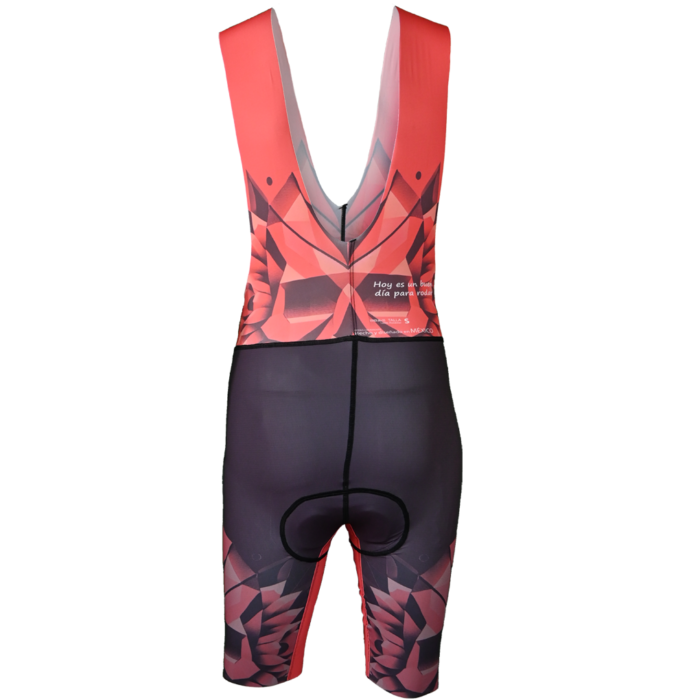Lycra Ciclismo Día de muertos 2024 Parte trasera de la lycra de ciclismo con un diseño de calavera y detalles culturales inspirados en el Día de Muertos. Confeccionada en materiales de alta calidad, esta lycra proporciona soporte y durabilidad en cada rodada. Un diseño único para ciclistas que desean llevar el espíritu de la tradición mexicana en sus entrenamientos y competencias.