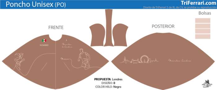 Poncho Maraton Londres B Poncho Maraton Londres B