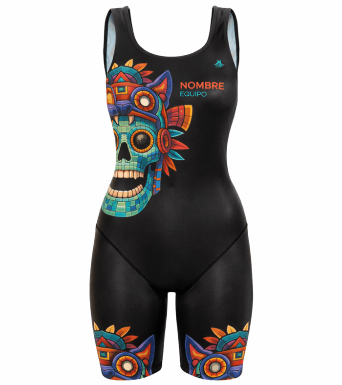 Traje de baño confort mujer. Máscara de Jade