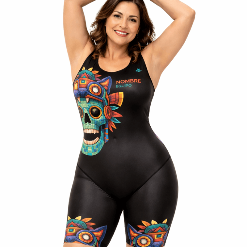 Traje de baño confort mujer. Máscara de Jade